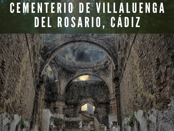 Imagen horizontal hiperrealista del cementerio de Villaluenga del Rosario en Cádiz, España. La escena debe captar el encanto único de este lugar histórico, enclavado en las pintorescas montañas del Parque Natural de la Sierra de Grazalema. El cementerio destaca por su serena belleza, con una arquitectura tradicional española de muros encalados, puertas de hierro ornamentadas y una gran variedad de flores de colores adornando las tumbas. El telón de fondo debe incluir el dramático paisaje de las montañas circundantes, bajo un cielo azul claro, mostrando la belleza natural y la tranquilidad de este lugar de descanso final. https://www.cementerio.info/